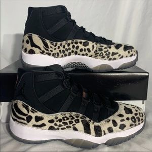 Air Jordan 11 Retro Animal Instinct High Top Black White Shoes New Womans 9 ,9.5